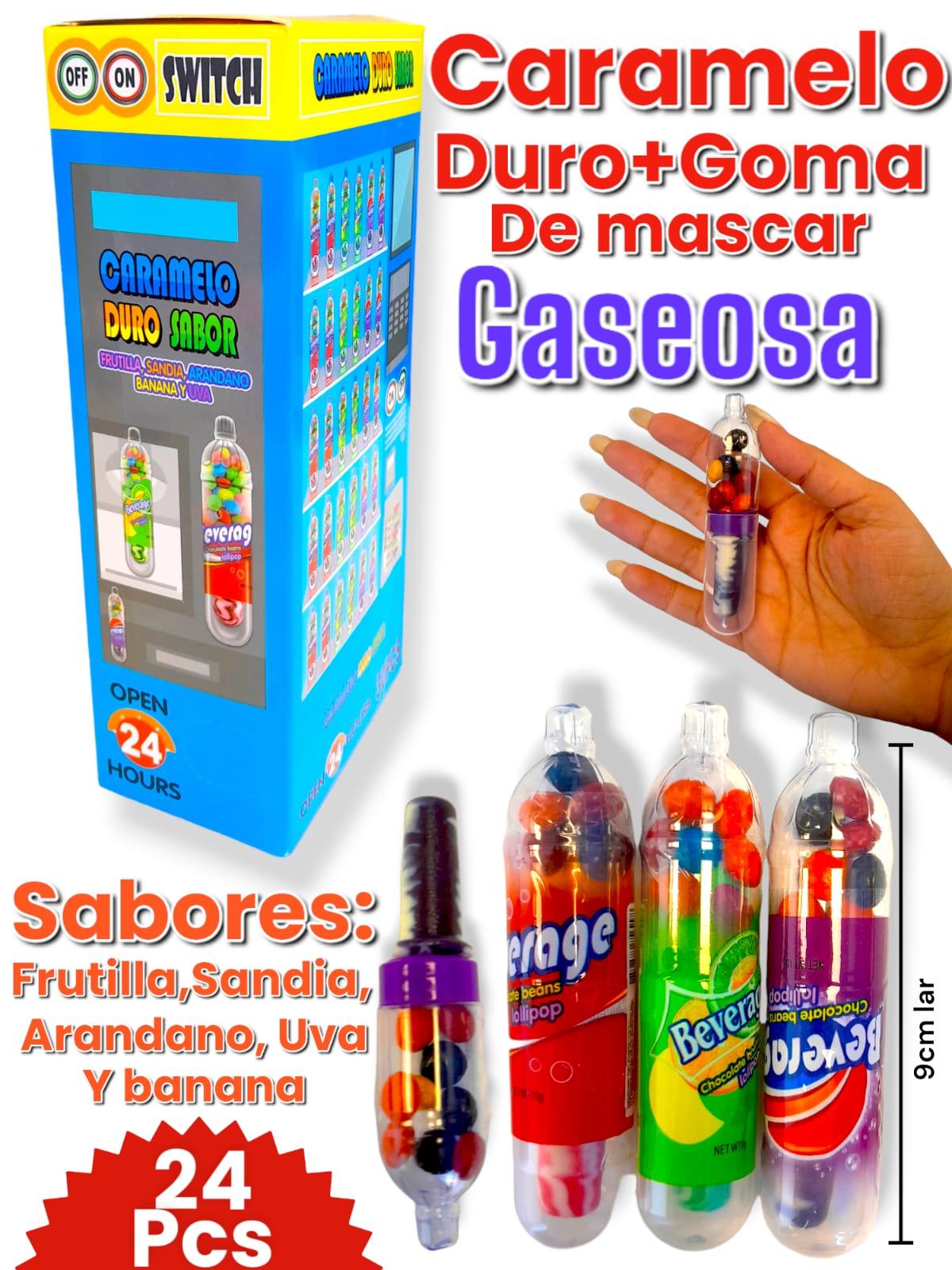Caramelo Duro+ Goma de Mascar EXPENDEDORA de GASEOSA